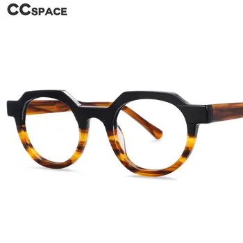 54139 Ретро ацетат оптични рамки за очила Мъже Жени Двуцветно снаждане Модни очила Изображение