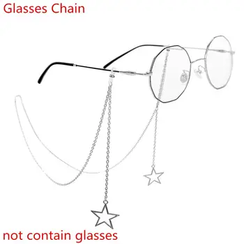 Реколта куха звезда метални очила ремък Очила Аксесоари Очила Колие Очила Верига Изображение
