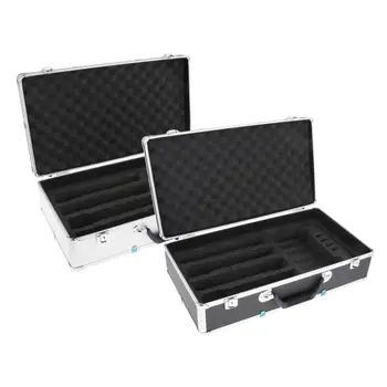 Преносим алуминиев микрофонен куфар за аксесоари за смесители за излъчващо оборудване Изображение