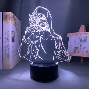 3d лампа аниме Моят герой Академия Томура Шигараки Лампа за декорация на спалня Подарък за рожден ден Томура Шигараки Led нощна светлина Изображение