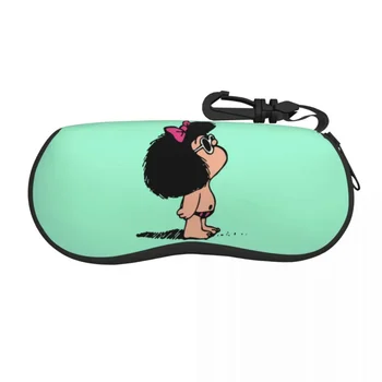 Персонализирана Mafalda с бански очила случай стилен класически Аржентина карикатура манга черупка очила случай слънчеви очила кутия Изображение