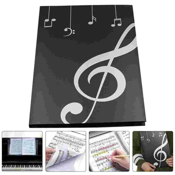 Sheet Music Folder Организатор на документи Binder A4 клипове пиано партитура документи файл Pvc случай Изображение