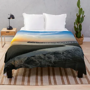 Изгрев на остров Малайзия Хвърли одеяло Пухкави одеяла Големи космати одеяла одеяла за зимно тежко одеяло за сън Изображение