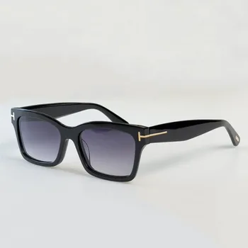 Tom Brand TF1085 Класически квадратни поляризирани слънчеви очила Мъже Жени Висококачествена ацетатна рамка Слънчеви очила за шофиране на открито Изображение
