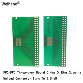 1Pcs конверсионна плоча 0.35MM 0.4MM завой 2.54MM тест LCM TFT LCD Butt Board Double Row 50P Изображение