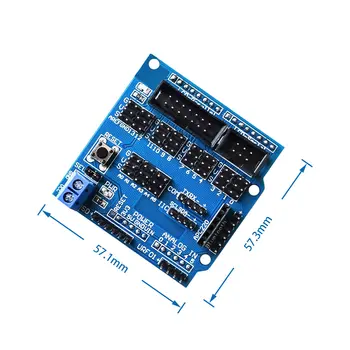 Безплатна доставка Сензор щит V5.0 сензор разширителна платка UNO MEGA R3 V5 за Arduino електронни градивни елементи на робот части Изображение