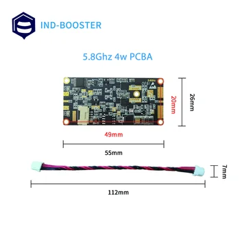 5.8GHz Усилвател на сигнала 4w 36dBm PCBA за дрон wifi pcba платка единична удължаваща част оригинална RF безжична модулна част Изображение