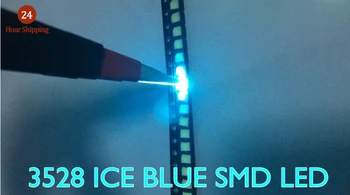 3528 SMD LED лампа мъниста 1210 ярка вода синьо водно-синьо (ледено синьо) 3528 водно-синьо (ледено синьо) светлина LED светодиод Изображение