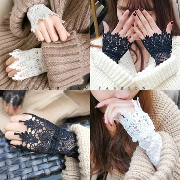 Корейски фалшив маншет за жени пролет и есен нов ръкав красив flase маншет дантела кухи бижута плетене на една кука фалшив ръкав маншет Изображение