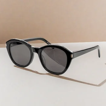 A123 Луксозни дизайнерски слънчеви очила Жени Мъжка мода Адаптивни лещи Висококачествени ретро кръгли слънчеви очила Lentes Opticos Para Mujer Изображение