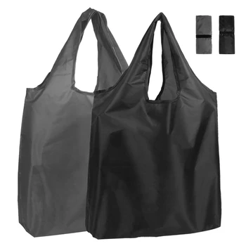 10Pcs преносим многофункционален сгъваема торбичка за съхранение за многократна употреба жени пазарска чанта 38 * 10 * 40 см кухня употреба голяма чанта на едро Изображение