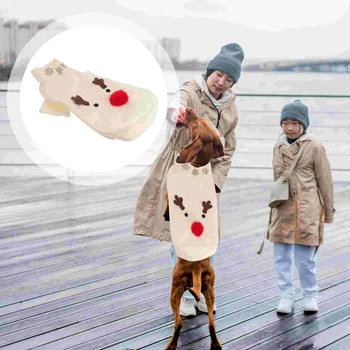 Елени Коледа куче облекло домашни любимци куче дрехи смешно Коледа домашен любимец костюм дишаща топло карикатура куче облекло куче кученце размер XL Изображение