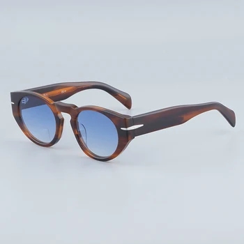 DB7033 Фини слънчеви очила Uv400 ацетат мъже слънчеви очила висококачествена костенурка оптичен дизайнер марка очила Изображение