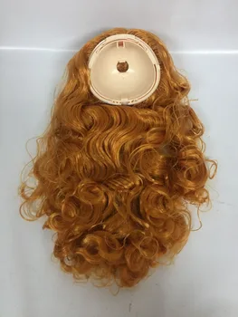 RBL blyth кукла скалп подходящ за blyth дълга къдрава коса оранжев 11212 Изображение