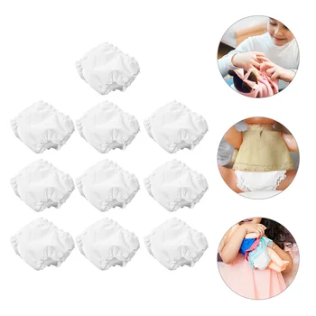 10pcs Мини дрехи за обличане Бебешки гащи аксесоари Изображение