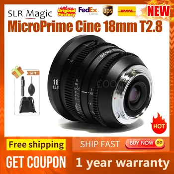 SLR Magic MicroPrime Cine 18mm T2.8 обектив за sony E-Mount Fuji X Mount Изображение