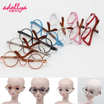Adollya 1/3 BJD кукли късогледство очила за кукли метални очила играчки за момичета Kawaii Облечи мода многоцветни очила кукли Изображение