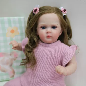 NPK 19inch Jocy новородено бебе кукла прероден мек пухкав тяло реалистичен 3D кожа с видими вени високо качество ръчно изработени кукла Изображение