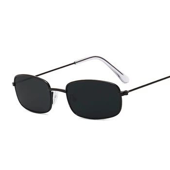 правоъгълник слънчеви очила мъже жени марка дизайнер квадратни слънчеви очила мъжки женски мода лято gafas feminino oculos de sol UV400 Изображение