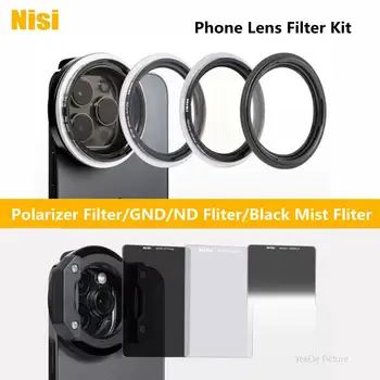 Nisi мобилен телефон филтър комплект черна мъгла филтър / GND / ND Fliter / поляризатор Fliter за видео пейзажна фотография за iPhone 14 Изображение