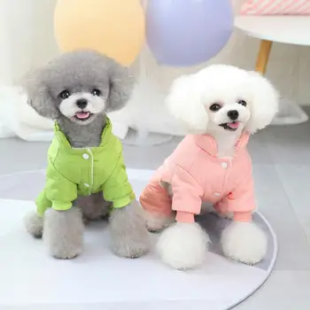 Pet Romper Pet Dog Warm Jumpsuits Outfit Strawberry Pattern Cosplay Soft Texture for Autumn Изображение