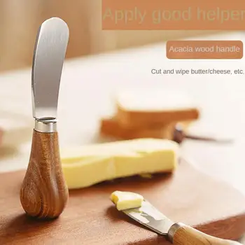 Домакински нож за масло Нож за хляб Нож за препечен хляб Конфитюр от сирене Стъргалка за фъстъчено масло Мини вертикален нож за маслен сос Кухненски аксесоари Изображение