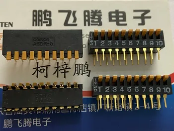 1PCS Внесени японски A6DR-0100 набиране код превключвател 10-битов ключ тип страна набиране код 2.54mm Изображение