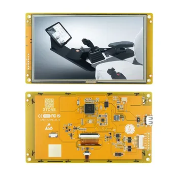 7.0 инчов TFT LCD монитор с контролер дисплей включва процесор, драйвер, памет, UART порт, и др. Изображение