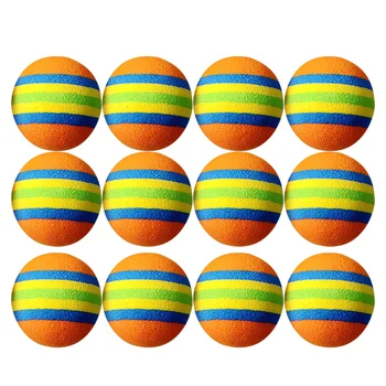 12Pcs Тренировъчни топки, цветни топки за обучение Топки за игра EVA за тренировка по бейзболна вата- 01 Изображение