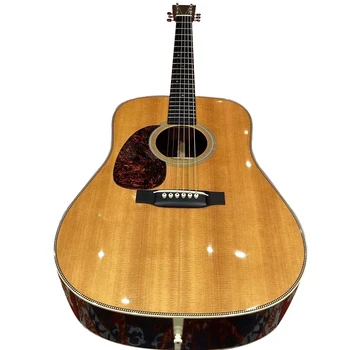 HD-28V лява ръка 2007 реколта серия смърч Rosewood акустична китара Изображение