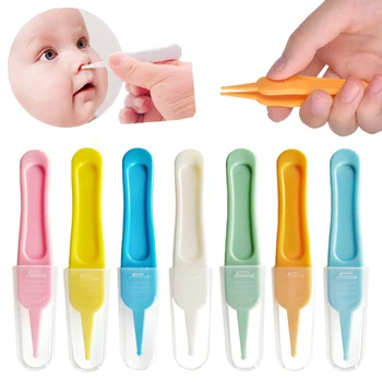 Baby Dig Booger Clip Бебета Уши Нос Пъп Чисти инструменти Детски пинсети за безопасност Почистващи пинсети Консумативи за грижа за носната кухина за малки деца Изображение