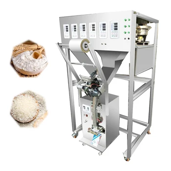Интелигентна смесителна пакетираща машина за зърно Чили на прах Машина за пълнене и запечатване на чай Машина за опаковане на гранула на прах Изображение