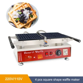 Електрически вафли Maker 110V / 220V 1200W форма форма за печене барбекю печене тост палачинка тостер хляб машина сандвич машина Изображение