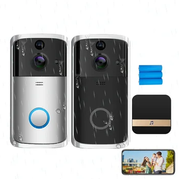 Video Door Bell Wireless Doorbell Smart Wifi Camera Door Phone Intercom with Motion Detection Waterproof for Home Security Изображение
