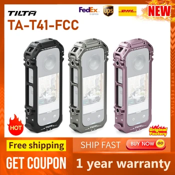 TILTA TA-T41-FCC Клетка за пълна камера за Insta360 X3 черна титаниева сива розова монтажна скоба за универсална смукателна чаша (4.5