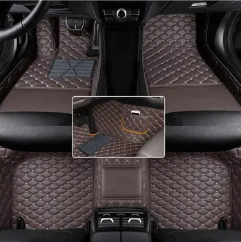 Персонализирана стелка за кола от изкуствена кожа за Hyundai Elantra 2012 2013 2014 2015 Защитете интериорния аксесоар на вашия автомобил Изображение