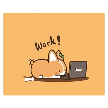 Настолен компютър за игри Мини подложка за мишка Офис бюра Сладко куче Семейство Карикатура бюро Изображение