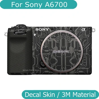 За Sony A6700 Alpha 6700 Decal кожата винил обвивка против надраскване филм камера тялото защитен стикер ILCE-6700 ILCE6700 Изображение