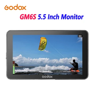 Godox GM6S монитор 5.5 инчов 4K ултра-ярък сензорен екран 1200nit 1920x1080 IPS камера поле монитор за DSLR камера Изображение