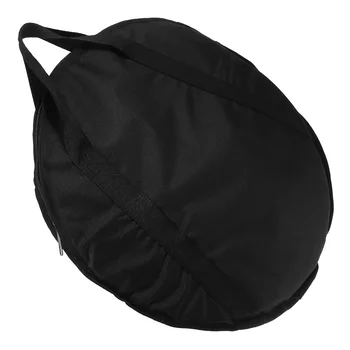 кръгла чанта за съхранение Цимбал калъф чанти инструмент контейнер памук Оксфорд кърпа ръка Изображение