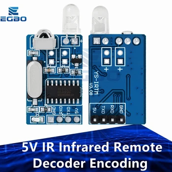 5V IR инфрачервен дистанционен декодер кодиращ предавател приемник безжичен модул качество в наличност за arduino Изображение