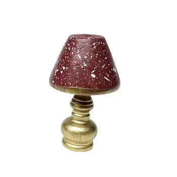 Мини настолна лампа Реалистична къща настолна лампа Изящен миниатюрен мебелен аксесоар за декорация на дома с мини настолна лампа Изображение