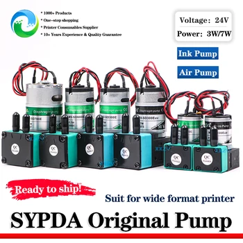 SYPDA 24V DC мастило помпа въздушна помпа за еко разтворител принтер UV плосък машина мембранна помпа 3W 7W Изображение