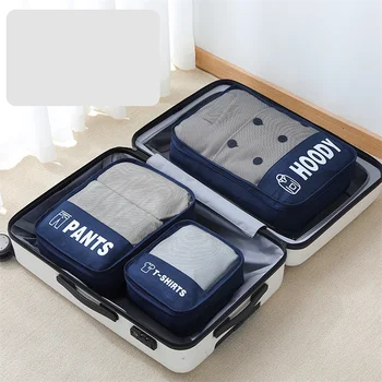 Portable багаж организатор дрехи одеяло одеяло обувки спретнат торбичка опаковане куфар комплект пътуване чанти за съхранение Изображение