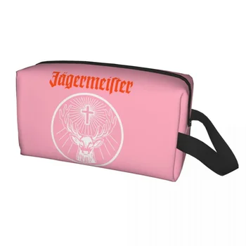 Travel Jagermeister лого тоалетна чанта преносим грим козметичен организатор жени красота съхранение Dopp комплект случай Изображение