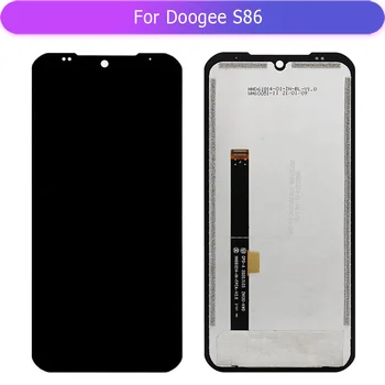 За Doogee S86 Full LCD дисплей сензорен екран пълен стъкло дигитайзер събрание Мобилен телефон ремонт подмяна Изображение