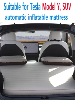 Tesla Model Y Самонадуващ се матрак за пътуване на багажника Външна въздушна възглавница за кола Автоматично надуваемо спално легло за SUV Изображение