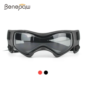 Benepaw Удобни слънчеви очила за кучета Меки регулируеми очила за домашни любимци с UV защита Лесни за носене очила за кученца за малки до средни кучета Изображение