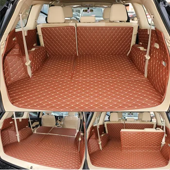 Персонализирана качествена стелка за багажник за Toyota Highlander 7 места -2015 товарни линейни килими за обувки за Highlander стайлинг Изображение