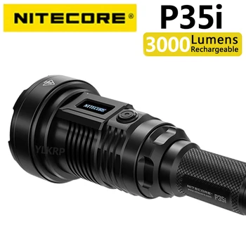 NITECORE P35i Дългообхватно LEP фенерче 1650 метра 3000 лумена USB-C акумулаторна факелна светлина Светлини за наводняване, RSW2i дистанционно Изображение
